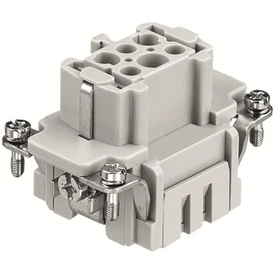 RS PRO Heavy Duty Power Connector Insert 16A Female 6 Contacts Panel Mount IP65 500-600V 171-5728
