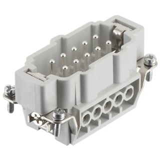 RS PRO Heavy Duty Power Connector Insert 16A Male 10 Contacts Panel Mount IP65 500-600V 171-5729