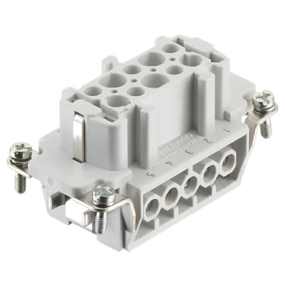 RS PRO Heavy Duty Power Connector Insert 16A Female 10 Contacts Panel Mount IP65 500-600V 171-5730