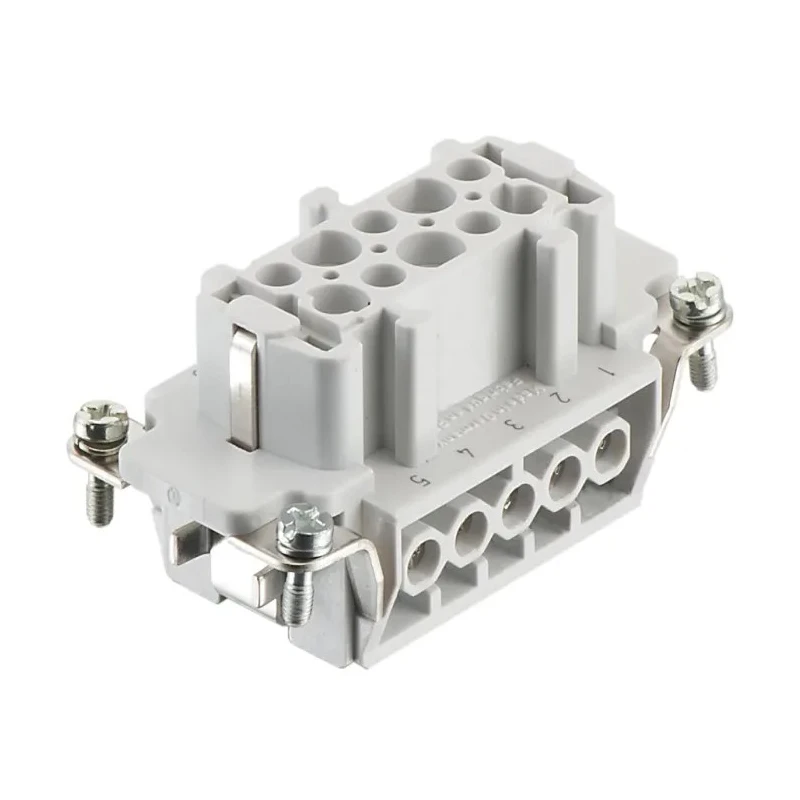 RS PRO Heavy Duty Power Connector Insert 16A Female 10 Contacts Panel Mount IP65 500-600V 171-5730