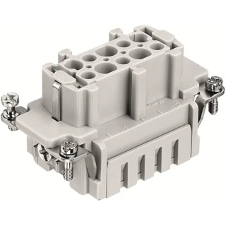 RS PRO Heavy Duty Power Connector Insert 16A Female 10 Contacts Panel Mount IP65 500-600V 171-5733