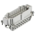 RS PRO Heavy Duty Power Connector Insert 16A Male 16 Contacts Panel Mount IP65 500-600V Copper Alloy Silver Plating 171-5734