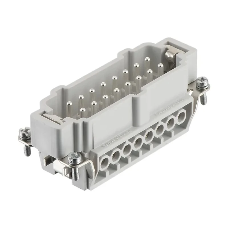 RS PRO Heavy Duty Power Connector Insert 16A Male 16 Contacts Panel Mount IP65 500-600V Copper Alloy Silver Plating 171-5734