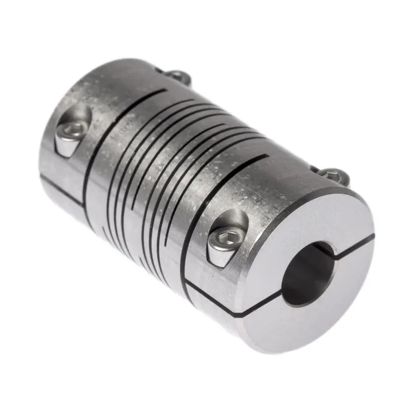 Huco Stainless Steel Multi-Beam Clamp Flexible Coupler 31.8 mm OD 12 mm Bore 57.2 mm Length 703.32.3535
