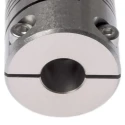 Huco Stainless Steel Multi-Beam Clamp Flexible Coupler 31.8 mm OD 12 mm Bore 57.2 mm Length 703.32.3535
