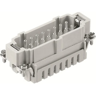 RS PRO Heavy Duty Power Connector Insert 16A Male 16 Contacts 500-600V Panel Mount IP65 171-5736