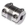 Huco Stainless Steel Clamp Flexible Coupler 15.9 mm OD 5 mm Bore Size 20.3 mm Length 721.16.2020