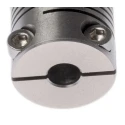 Huco Stainless Steel Clamp Flexible Coupler 15.9 mm OD 5 mm Bore Size 20.3 mm Length 721.16.2020