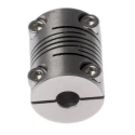 Huco Stainless Steel Clamp Flexible Coupler 15.9 mm OD 5 mm Bore Size 20.3 mm Length 721.16.2020