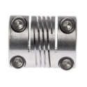 Huco Stainless Steel Clamp Flexible Coupler 15.9 mm OD 5 mm Bore Size 20.3 mm Length 721.16.2020
