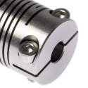 Huco Stainless Steel Clamp Flexible Coupler 15.9 mm OD 5 mm Bore Size 20.3 mm Length 721.16.2020