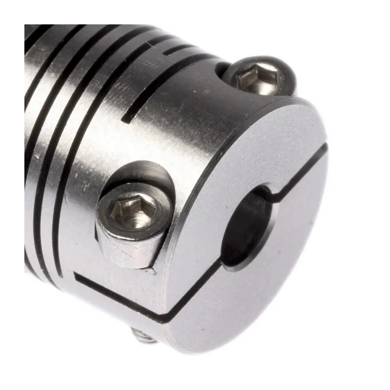 Huco Stainless Steel Clamp Flexible Coupler 15.9 mm OD 5 mm Bore Size 20.3 mm Length 721.16.2020