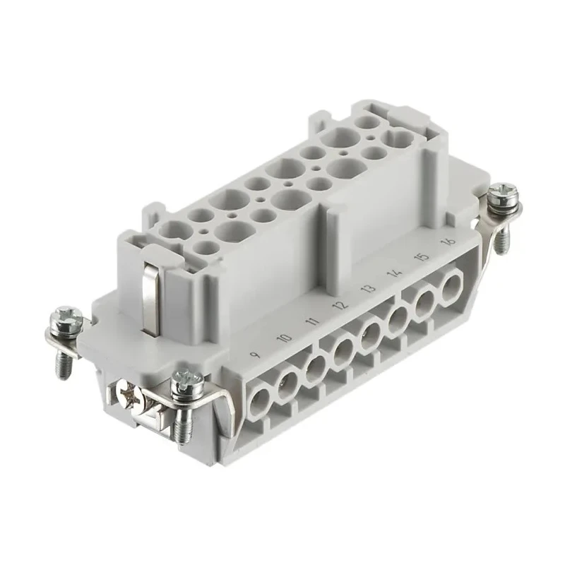 RS PRO Heavy Duty Power Connector Insert 16A Female, 16 Contacts, Panel Mount, IP65, 500/600V 171-5735