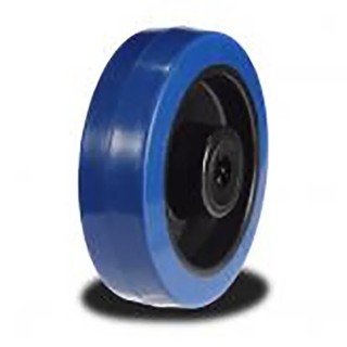 RS PRO Blue Rubber Trolley Wheel Load Capacity 400kg, Diameter 200mm, Width 48mm, Polyamide Hub with Roller Bearing 171-8321