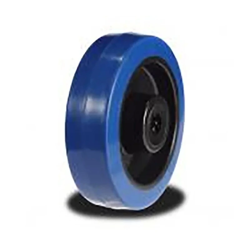 RS PRO Blue Rubber Trolley Wheel Load Capacity 400kg, Diameter 200mm, Width 48mm, Polyamide Hub with Roller Bearing 171-8321
