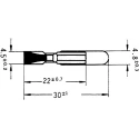 Orbitec Indicator Light Clear T53 48020, 5mm Diameter, 30mm Length, Neon 220V with Integrated Resistor