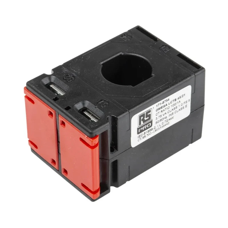 RS PRO Current Transformer 7500 A 21mm Bore Wire Terminal 50-60Hz 40mm Depth 45mm Width 171-8754
