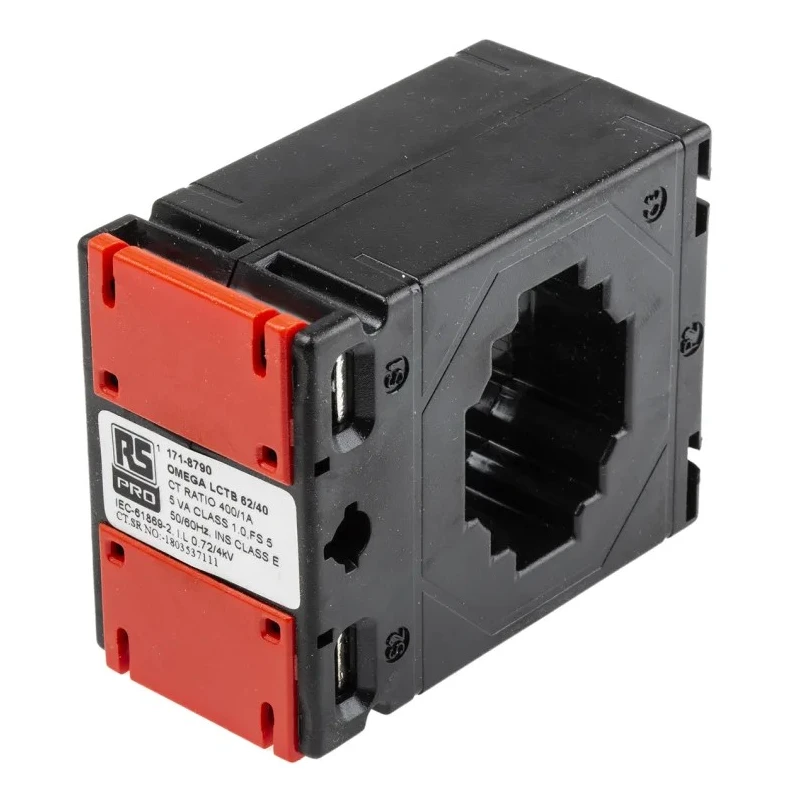 RS PRO Current Transformer 7500A 21mm Bore Wire Terminal Type with IEC 61010-2, UL94V-0, IEC 60044-1 Standards 171-8790