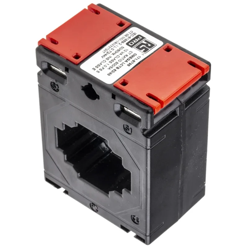 RS PRO 800A Polycarbonate Encapsulated Current Transformer 21mm Bore 50-60Hz 171-8798