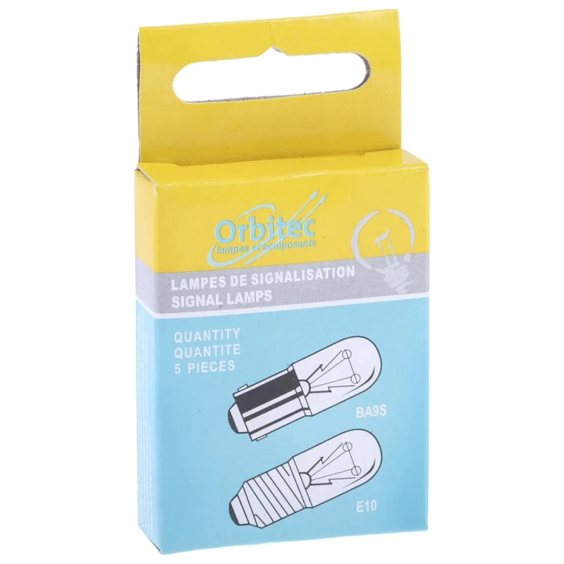 Orbitec BA9S Indicator Light Clear 30V 100mA 1000h Lifespan Korea 
