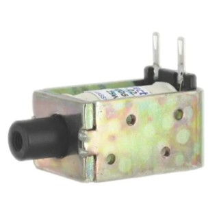 Mecalectro Heavy Duty Single-Acting Linear Solenoid 24V 12N Force 7mm Stroke 42mm Length 30mm Width Model 856AA52