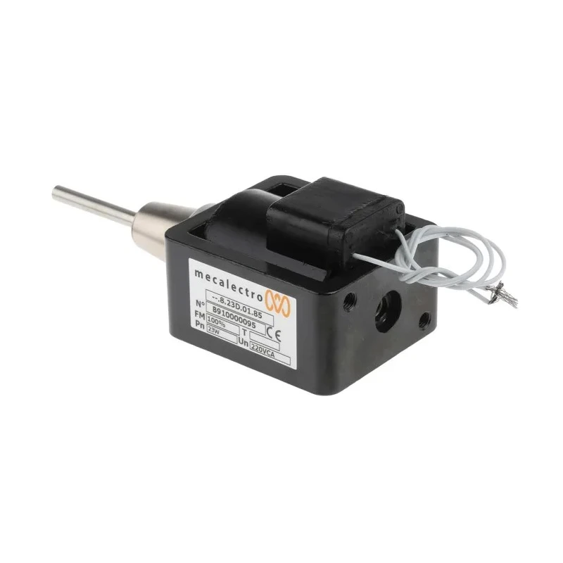 Mecalectro Linear Solenoid 230V AC Push Pull 23W 79mm Length D8230185