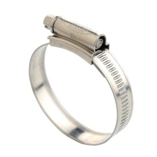 RS PRO 316 Stainless Steel Slotted Hex Hose Clip 14.7mm Width 90-120 mm ID 172-0608