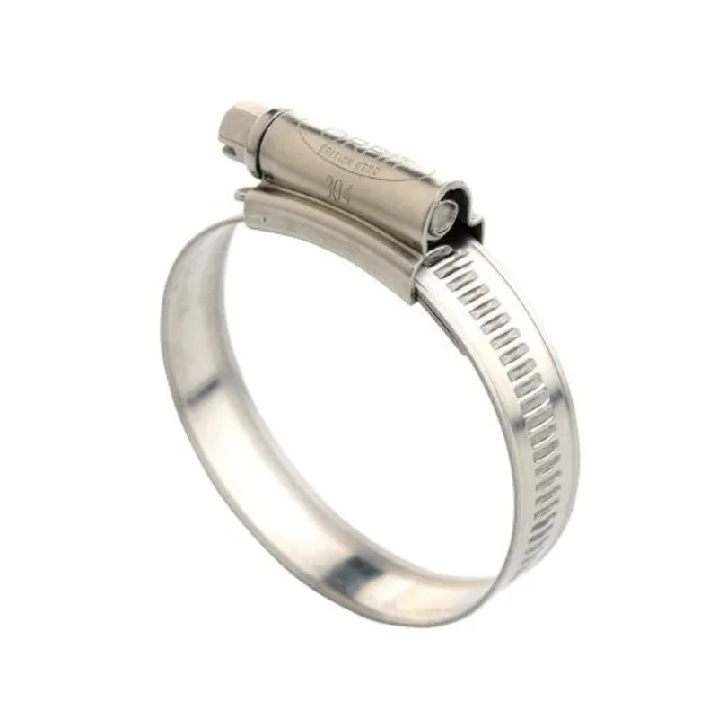 RS PRO 316 Stainless Steel Slotted Hex Hose Clip 14.7mm Width 90-120 mm ID 172-0608