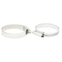 RS PRO 316 Stainless Steel Slotted Hex Hose Clip 14.7mm Width 90-120 mm ID 172-0608