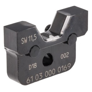 HARTING InduCom Insulated Crimp Die Hex Size 10.5 mm Black 61030000172