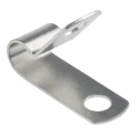 Richco Silver Aluminium Cable Clip 6.4 mm Maximum Bundle Diameter Screw Fixing 13.5mm x 9.5mm x 0.8mm 172-0823