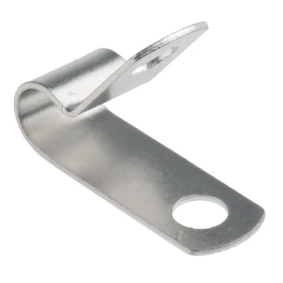 Richco Silver Aluminium Cable Clip 6.4 mm Maximum Bundle Diameter Screw Fixing 13.5mm x 9.5mm x 0.8mm 172-0823