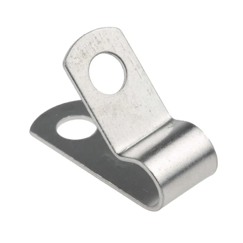 Richco Silver Aluminium Cable Clip 6.4 mm Maximum Bundle Diameter Screw Fixing 13.5mm x 9.5mm x 0.8mm 172-0823