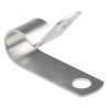 Richco RS PRO Silver Aluminium Cable Clip, 9.5 mm Max Bundle Diameter, Screw Fixing, 15 mm Length, 9.5 mm Width 172-0825