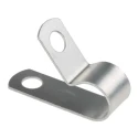 Richco RS PRO Silver Aluminium Cable Clip, 9.5 mm Max Bundle Diameter, Screw Fixing, 15 mm Length, 9.5 mm Width 172-0825