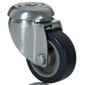 Tente Swivel Castor, 40 kg Load Capacity, 50 mm Polyurethane Wheel, Pressed Steel Frame 1470PAO050P30-11