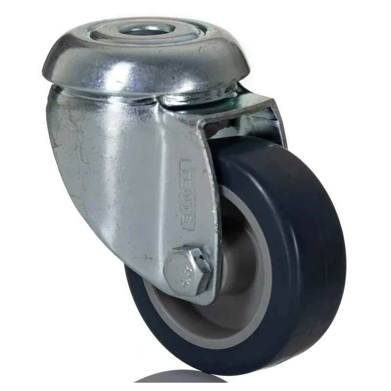 Tente Swivel Castor, 40 kg Load Capacity, 50 mm Polyurethane Wheel, Pressed Steel Frame 1470PAO050P30-11