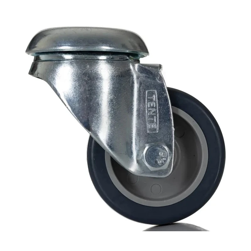 Tente Swivel Castor, 40 kg Load Capacity, 50 mm Polyurethane Wheel, Pressed Steel Frame 1470PAO050P30-11