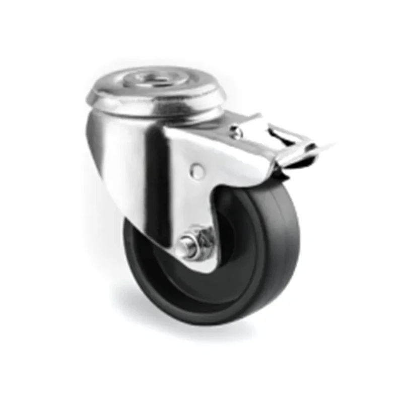 Tente Braked Swivel Castor, 40 kg Load Capacity, 50 mm Wheel Diameter, Polypropylene Wheel Material 1475POO050P30-11