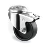 Tente Braked Swivel Castor, 40 kg Load Capacity, 50 mm Wheel Diameter, Polypropylene Wheel Material 1475POO050P30-11