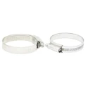 RS PRO 316 Stainless Steel Slotted Hex Hose Clip 14.7mm Width 85-100mm Diameter 172-0607