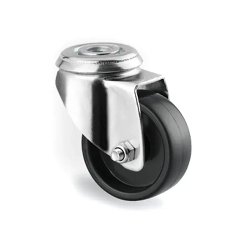 Tente Swivel Castor with 50 mm Polypropylene Wheel, 40 kg Load Capacity, Pressed Steel Frame, Passivated 1470POO050P30-11