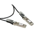 TE Connectivity Shielded Ethernet Cable SFP28 Series, 1 m Length, Black Polyvinyl Chloride Jacket SFP28