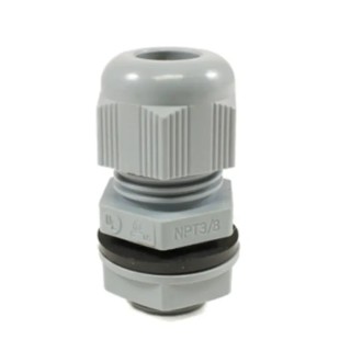 Alpha Wire FIT Wire Management Series Grey Chloroprene Rubber, Polyamide Cable Gland 1/2 in NPT Thread 6 mm PNC1/2 SL080
