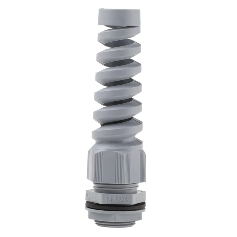 Alpha Wire FIT Wire Management Series Slate Chloroprene Rubber, Polyamide Cable Gland, 3/4 in NPT Thread, 13 mm PNS3/4 SL080