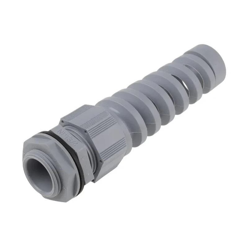 Alpha Wire FIT Wire Management Series Slate Chloroprene Rubber, Polyamide Cable Gland, 3/4 in NPT Thread, 13 mm PNS3/4 SL080