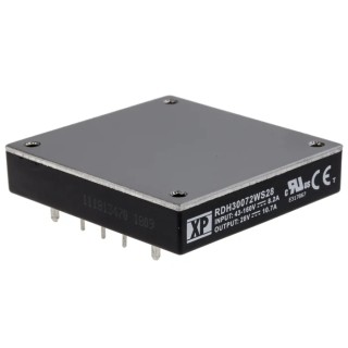 XP Power Isolated DC/DC Converter 28V DC 10.7mA, 43V-160V Input, 300W SIP Through Hole RDH300