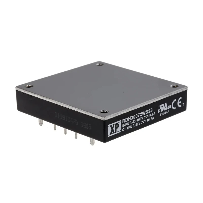 XP Power Isolated DC/DC Converter 28V DC 10.7mA, 43V-160V Input, 300W SIP Through Hole RDH300
