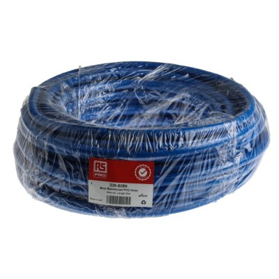 RS PRO Reinforced Polyvinyl Chloride Hose Pipe 16 bar 25 m Length Blue 339-6089