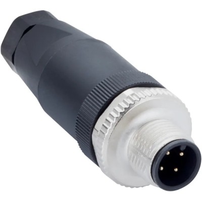 SICK Industrial Circular Connector, 4 Contacts, Male Cable Plug, M12 Connector, 250V, 4A, IP67 STE-1204-G / 6009932